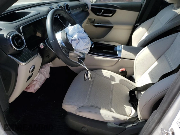 2024 Mercedes-Benz GLC with VIN W1NKM4HB6RF101430, listed as a Copart auction lot 47618785 with 0 mi miles and Salvage Title. Bid and sale history available at carsss.com. Image 7.
