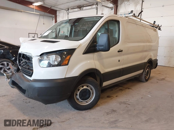 2019 Ford Transit with VIN 1FTYE1YM0KKB77849, listed as a IAAI auction lot 42175880 with 151,828 mi miles. Bid and sale history available at carsss.com. Image 2.