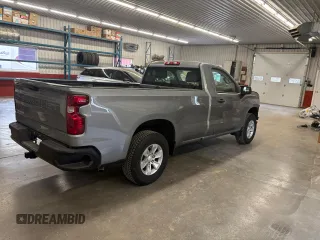 2024 Chevrolet Silverado 1500 Work Truck with VIN 3GCNAAED1RG449586, listed as a Copart auction lot 53335665 with 4,520 mi miles and Salvage Title. Bid and sale history available at carsss.com. Image 4.