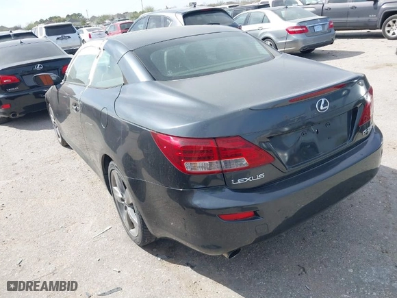 2010 Lexus IS 250C with VIN JTHFF2C23A2506394, listed as a IAAI auction lot 41796011 with 1 miles. Bid and sale history available at carsss.com. Image 3.