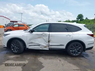 2024 Acura MDX w/A-Spec Package z VIN 5J8YE1H06RL011032, wystawiony jako IAAI lot #42308596 z przebiegiem 9 201 mil mil oraz . Historia ofert i sprzedaży dostępna na DreamBid. Obrazek 14.