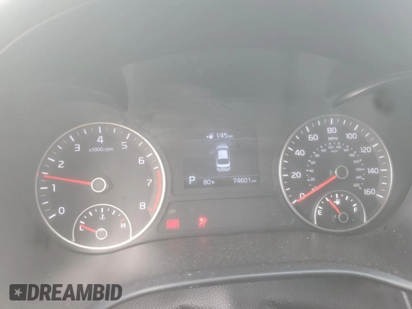 2019 Kia Optima LX with VIN 5XXGT4L35KG353807, listed as a Copart auction lot 50650985 with 74,601 mi miles and Salvage Title. Bid and sale history available at carsss.com. Image 9.