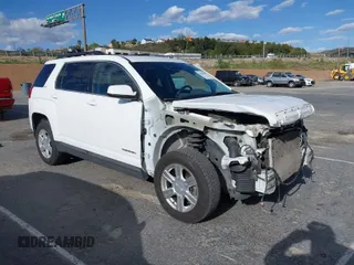 2015 GMC Terrain SLT with VIN 2GKALSEK4F6238181, listed as a IAAI auction lot 41966542 with 163,342 mi miles. Bid and sale history available at carsss.com. Image 1.