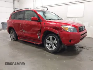 2008 Toyota RAV4 Sport with VIN JTMBK32V186036561, listed as a IAAI auction lot 42110651 with 33,877 mi miles and . Bid and sale history available at DreamBid. Image 1.