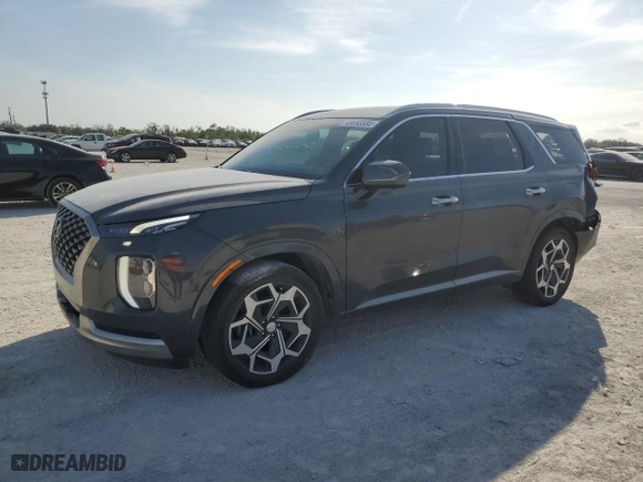 2022 Hyundai Palisade Calligraphy with VIN KM8R74HEXNU449501, listed as a Copart auction lot 45693535 with 30,294 mi miles and Non Repairable. Bid and sale history available at carsss.com. Image 1.