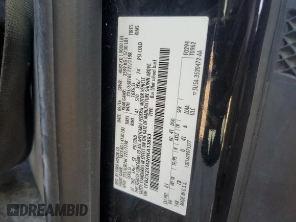 2017 Ford Transit Passenger XL with VIN 1FBZX2XM2HKA13893, listed as a Copart auction lot 76012984 with 92,823 mi miles and Salvage Title. Bid and sale history available at DreamBid. Image 16.