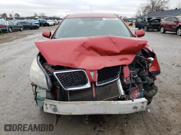 2009 Pontiac Vibe w/1SB with VIN 5Y2SP67049Z444536, listed as a Copart auction lot 44020383 with 0 mi miles and Non Repairable. Bid and sale history available at carsss.com. Image 5.