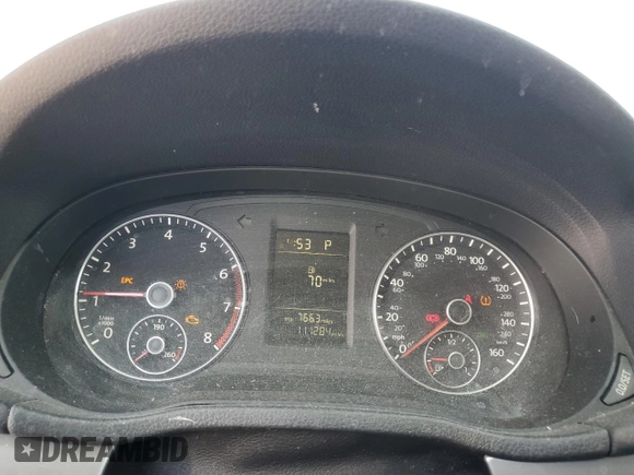 2015 Volkswagen Passat Wolfsburg Edition with VIN 1VWAS7A36FC110135, listed as a Copart auction lot 61097945 with 111,284 mi miles and Salvage title. Bid and sale history available at DreamBid. Image 9.