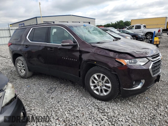 2019 Chevrolet Traverse LT Cloth with VIN 1GNERGKW9KJ201891, listed as a Copart auction lot 58089915 with 71,660 mi miles and Salvage title. Bid and sale history available at DreamBid. Image 4.
