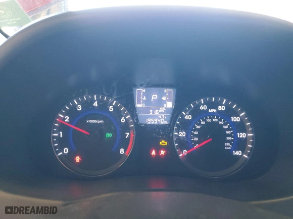 2016 Hyundai Accent SE with VIN KMHCT4AE9GU027198, listed as a Copart auction lot 49187155 with 195,940 mi miles and Salvage Title. Bid and sale history available at carsss.com. Image 9.