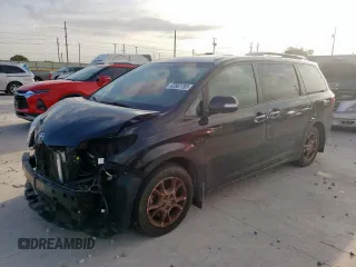 2015 Toyota Sienna XLE with VIN 5TDYK3DC1FS618338, listed as a Copart auction lot 63567755 with 119,596 mi miles and Salvage title. Bid and sale history available at DreamBid. Image 1.