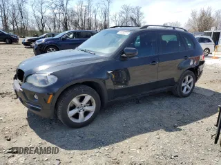 2007 BMW X5 3.0si with VIN 5UXFE435X7L018393, listed as a Copart auction lot 50488315 with 186,962 mi miles and Salvage Title. Bid and sale history available at carsss.com. Image 1.