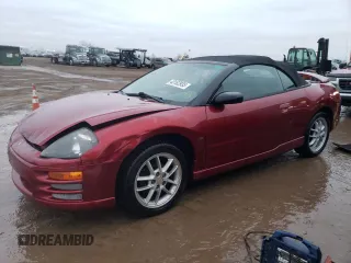 2001 Mitsubishi Eclipse GT with VIN 4A3AE55H31E002215, listed as a Copart auction lot 43162935 with 168,713 mi miles and Salvage Title. Bid and sale history available at DreamBid. Image 1.