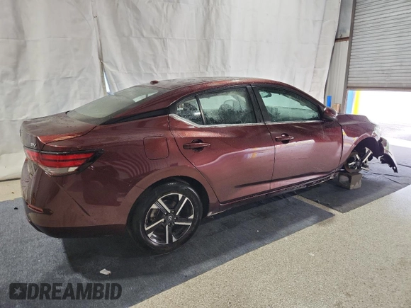 2024 Nissan Sentra SV with VIN 3N1AB8CV6RY366037, listed as a Copart auction lot 64748595 with 26,056 mi miles and Clean title. Bid and sale history available at DreamBid. Image 3.