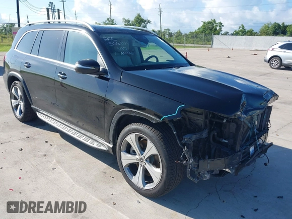 2020 Mercedes-Benz GLS 450 with VIN 4JGFF5KE7LA217344, listed as a IAAI auction lot 42593473 with 58,470 mi miles and . Bid and sale history available at DreamBid. Image 1.