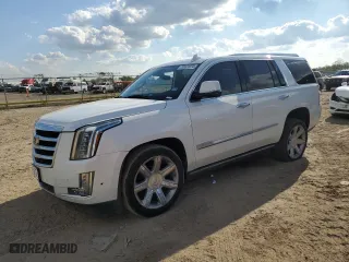2020 Cadillac Escalade Premium Luxury with VIN 1GYS4CKJ1LR156921, listed as a Copart auction lot 79101074 with 80,991 mi miles and Salvage Title. Bid and sale history available at carsss.com. Image 1.