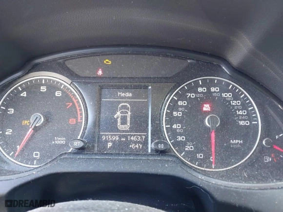 2016 Audi Q5 Premium with VIN WA1C2AFP9GA042540, listed as a IAAI auction lot 41780394 with 91,599 mi miles. Bid and sale history available at carsss.com. Image 7.