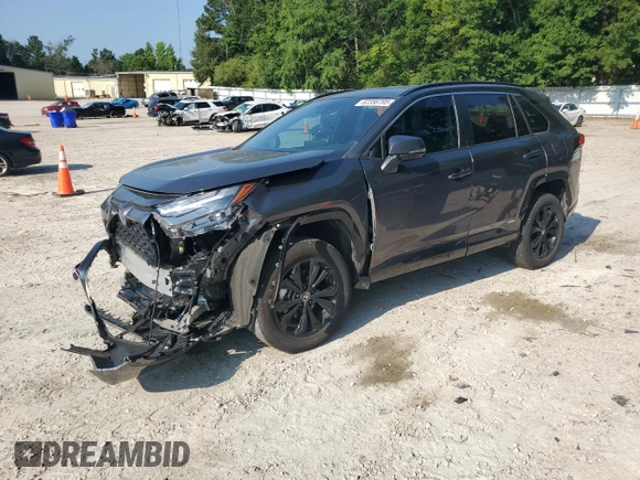 2022 Toyota RAV4 Hybrid SE with VIN 4T3T6RFV9NU096622, listed as a Copart auction lot 62356785 with 23,290 mi miles and Salvage title. Bid and sale history available at DreamBid. Image 1.