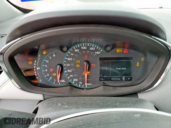 2020 Chevrolet Trax LS with VIN KL7CJKSB7LB346315, listed as a Copart auction lot 53346425 with 52,313 mi miles and Salvage Title. Bid and sale history available at DreamBid. Image 9.