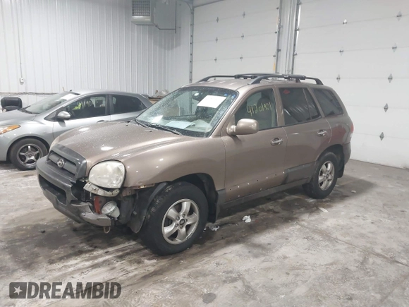 2005 Hyundai Santa Fe GLS with VIN KM8SC73E35U007942, listed as a IAAI auction lot 41201901 with 184,437 mi miles. Bid and sale history available at carsss.com. Image 2.