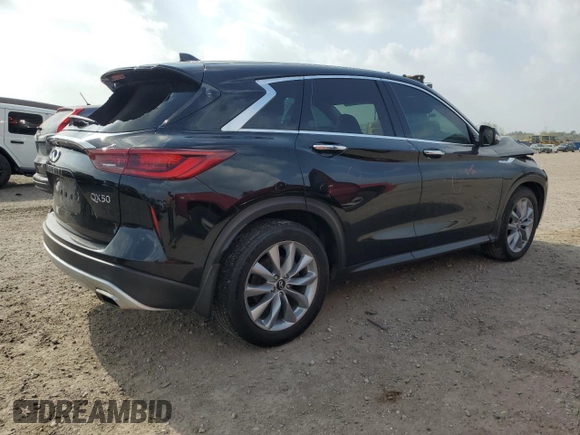 2022 Infiniti QX50 Pure with VIN 3PCAJ5AB1NF116220, listed as a Copart auction lot 48974075 with 73,079 mi miles and Salvage title. Bid and sale history available at DreamBid. Image 3.
