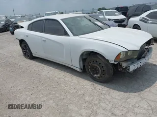 2014 Dodge Charger Police with VIN 2C3CDXAT7EH186677, listed as a IAAI auction lot 41855513 with 147,820 mi miles. Bid and sale history available at carsss.com. Image 1.