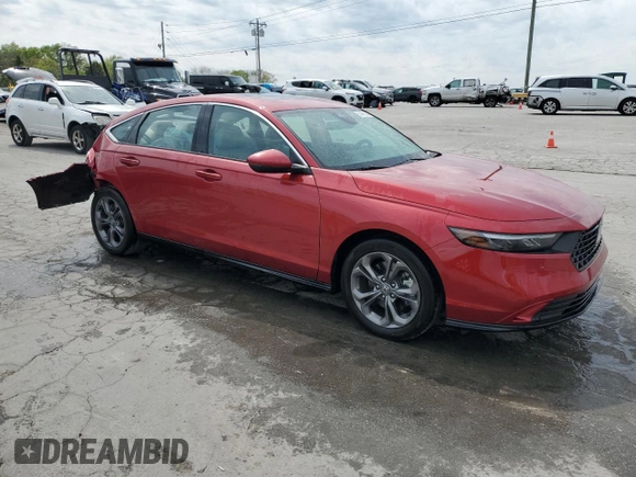 2023 Honda Accord EX-L with VIN 1HGCY2F62PA052510, listed as a Copart auction lot 53466345 with 21,079 mi miles and Salvage title. Bid and sale history available at DreamBid. Image 4.