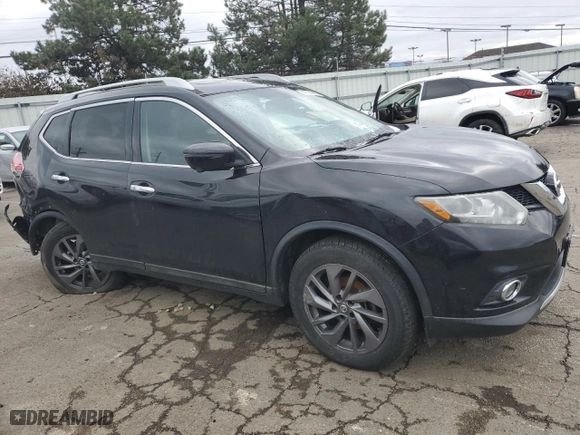 2016 Nissan Rogue SV with VIN 5N1AT2MV1GC832142, listed as a Copart auction lot 47725695 with 84,113 mi miles and Salvage Title. Bid and sale history available at carsss.com. Image 4.