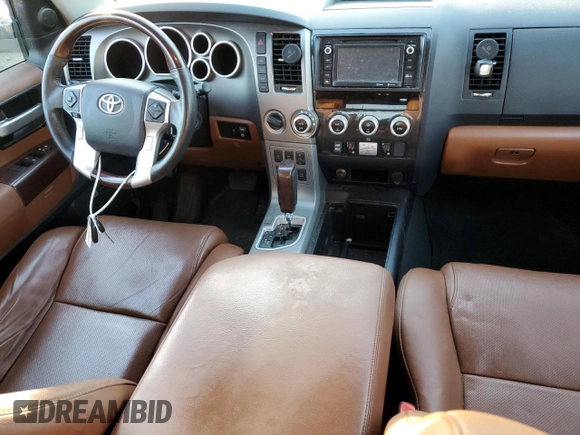 2015 Toyota Sequoia Platinum with VIN 5TDDY5G18FS117921, listed as a Copart auction lot 81804294 with 129,679 mi miles and Salvage Title. Bid and sale history available at carsss.com. Image 8.
