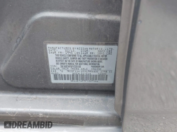 2015 Nissan Sentra SV z VIN 3N1AB7AP9FY229166, wystawiony jako IAAI lot #42442401 z przebiegiem 149 413 mil mil oraz . Historia ofert i sprzedaży dostępna na DreamBid. Obrazek 9.