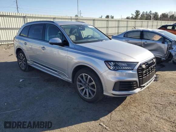 2022 Audi Q7 Premium Plus with VIN WA1LJBF70ND006854, listed as a Copart auction lot 85075634 with 33,480 mi miles and Salvage title. Bid and sale history available at DreamBid. Image 4.