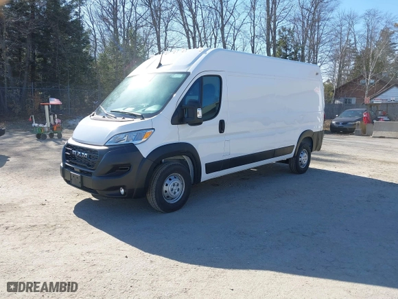 2023 Ram ProMaster Cargo Van with VIN 3C6LRVDG5PE541920, listed as a IAAI auction lot 41845097 with 327 mi miles. Bid and sale history available at carsss.com. Image 17.