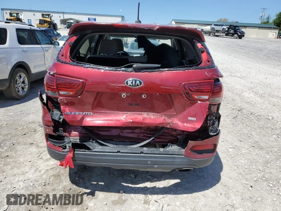 2020 Kia Sorento LX with VIN 5XYPG4A38LG671165, listed as a Copart auction lot 51986745 with 86,547 mi miles and Salvage Title. Bid and sale history available at carsss.com. Image 6.