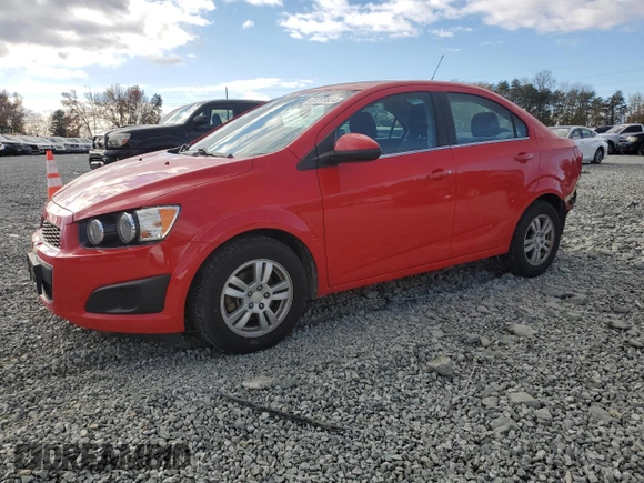 2015 Chevrolet Sonic LT with VIN 1G1JC5SH5F4198290, listed as a Copart auction lot 81277654 with 91,396 mi miles and Salvage Title. Bid and sale history available at DreamBid. Image 1.