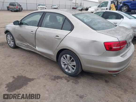 2015 Volkswagen Jetta Sedan 1.8T SE w/Connectivity with VIN 3VWD07AJ9FM326125, listed as a IAAI auction lot 41531163 with 141,284 mi miles. Bid and sale history available at carsss.com. Image 3.