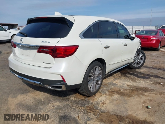 2017 Acura MDX Technology z VIN 5FRYD4H56HB041081, wystawiony jako IAAI lot #41673338 z przebiegiem 115 198 mil mil oraz . Historia ofert i sprzedaży dostępna na DreamBid. Obrazek 4.