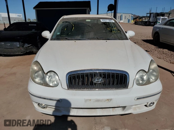 2003 Hyundai Sonata GLS with VIN KMHWF35H43A876198, listed as a Copart auction lot 45571305 with 134,928 mi miles and Clean Title. Bid and sale history available at carsss.com. Image 5.