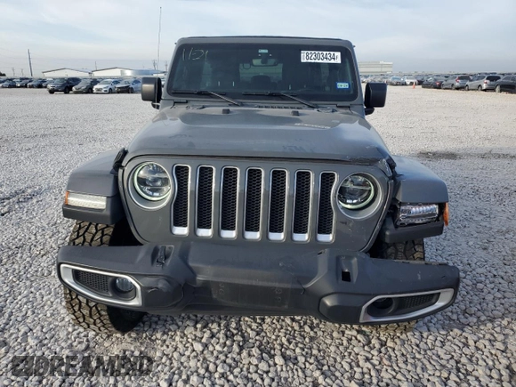 2020 Jeep Wrangler Unlimited Sahara Altitude with VIN 1C4HJXEG2LW206453, listed as a Copart auction lot 82303434 with 51,559 mi miles and Salvage title. Bid and sale history available at DreamBid. Image 5.