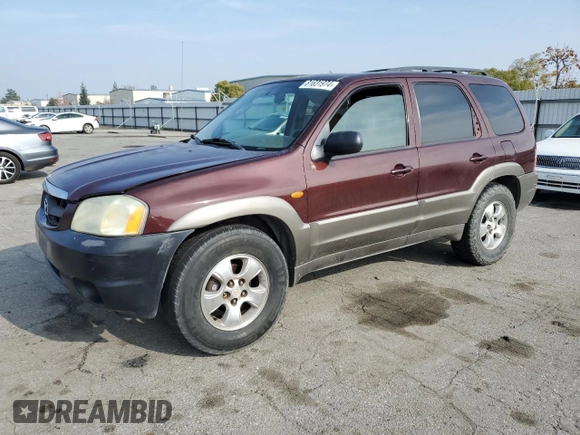 2002 Mazda Tribute LX with VIN 4F2CU08172KM34759, listed as a Copart auction lot 81631974 with 254,286 mi miles and Salvage Title. Bid and sale history available at carsss.com. Image 1.