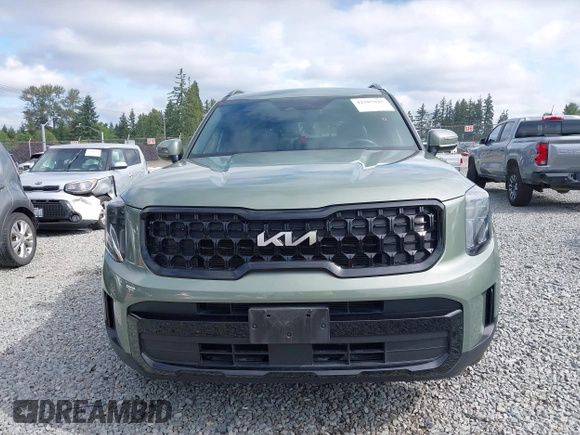 2024 Kia Telluride EX X-Line with VIN 5XYP3DGC6RG488665, listed as a IAAI auction lot 42585925 with 28,906 mi miles and . Bid and sale history available at DreamBid. Image 12.