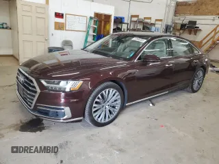 2019 Audi A8 z VIN WAU8DAF85KN019978, wystawiony jako Copart lot #52646385 z przebiegiem 46 416 mil mil oraz Szkoda całkowita • Salvage title. Historia ofert i sprzedaży dostępna na DreamBid. Obrazek 1.