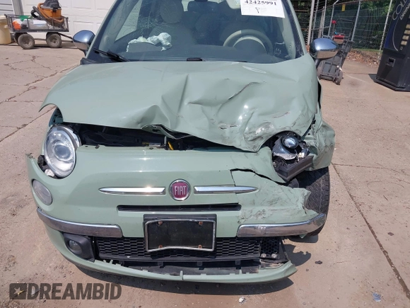 2013 FIAT 500 Lounge with VIN 3C3CFFER3DT536623, listed as a IAAI auction lot 42425991 with 87,905 mi miles and . Bid and sale history available at DreamBid. Image 6.