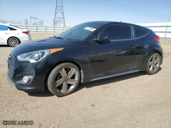 2015 Hyundai Veloster Turbo with VIN KMHTC6AE5FU243513, listed as a Copart auction lot 51278955 with 153,629 mi miles and Clean Title. Bid and sale history available at carsss.com. Image 1.