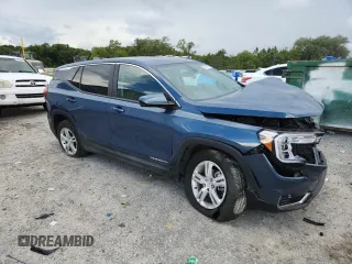 2024 GMC Terrain SLE with VIN 3GKALTEG4RL366051, listed as a Copart auction lot 62989115 with 12,495 mi miles and Clean title. Bid and sale history available at DreamBid. Image 4.