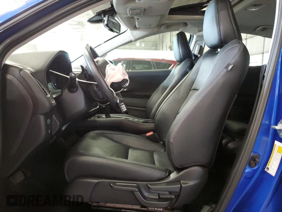 2022 Honda HR-V EX-L with VIN 3CZRU6H7XNM713020, listed as a Copart auction lot 71273494 with 53,226 mi miles and Salvage Title. Bid and sale history available at carsss.com. Image 7.
