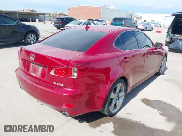 2011 Lexus IS 250 with VIN JTHBF5C2XB5135251, listed as a IAAI auction lot 41895924 with 207,215 mi miles and . Bid and sale history available at DreamBid. Image 4.