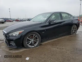 2017 Infiniti Q50 Signature Edition z VIN JN1EV7AR3HM840407, wystawiony jako Copart lot #59812325 z przebiegiem 153 709 mil mil oraz Szkoda całkowita • Salvage title. Historia ofert i sprzedaży dostępna na DreamBid. Obrazek 1.