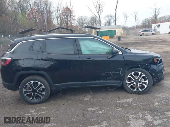 2022 Jeep Compass High Altitude with VIN 3C4NJDCB1NT108788, listed as a IAAI auction lot 41917869 with 77,359 mi miles and . Bid and sale history available at DreamBid. Image 13.