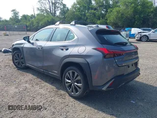 2021 Lexus UX 250h F Sport z VIN JTHE9JBHXM2045377, wystawiony jako IAAI lot #42580566 z przebiegiem 52 838 mil mil oraz . Historia ofert i sprzedaży dostępna na DreamBid. Obrazek 3.
