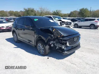2023 Mazda CX-5 2.5 S with VIN JM3KFBAM3P0244974, listed as a IAAI auction lot 41748896 with 21,387 mi miles. Bid and sale history available at carsss.com. Image 1.